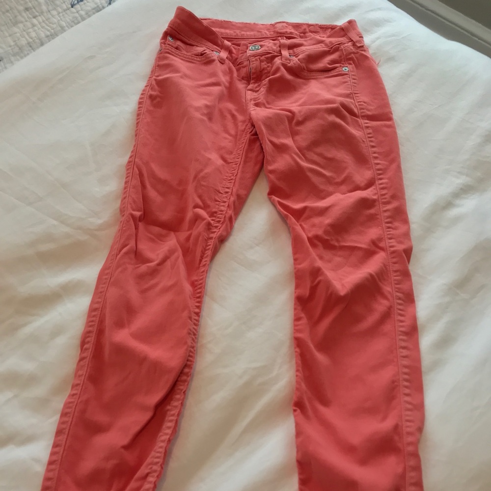 Pink 7 for all mankind jeans